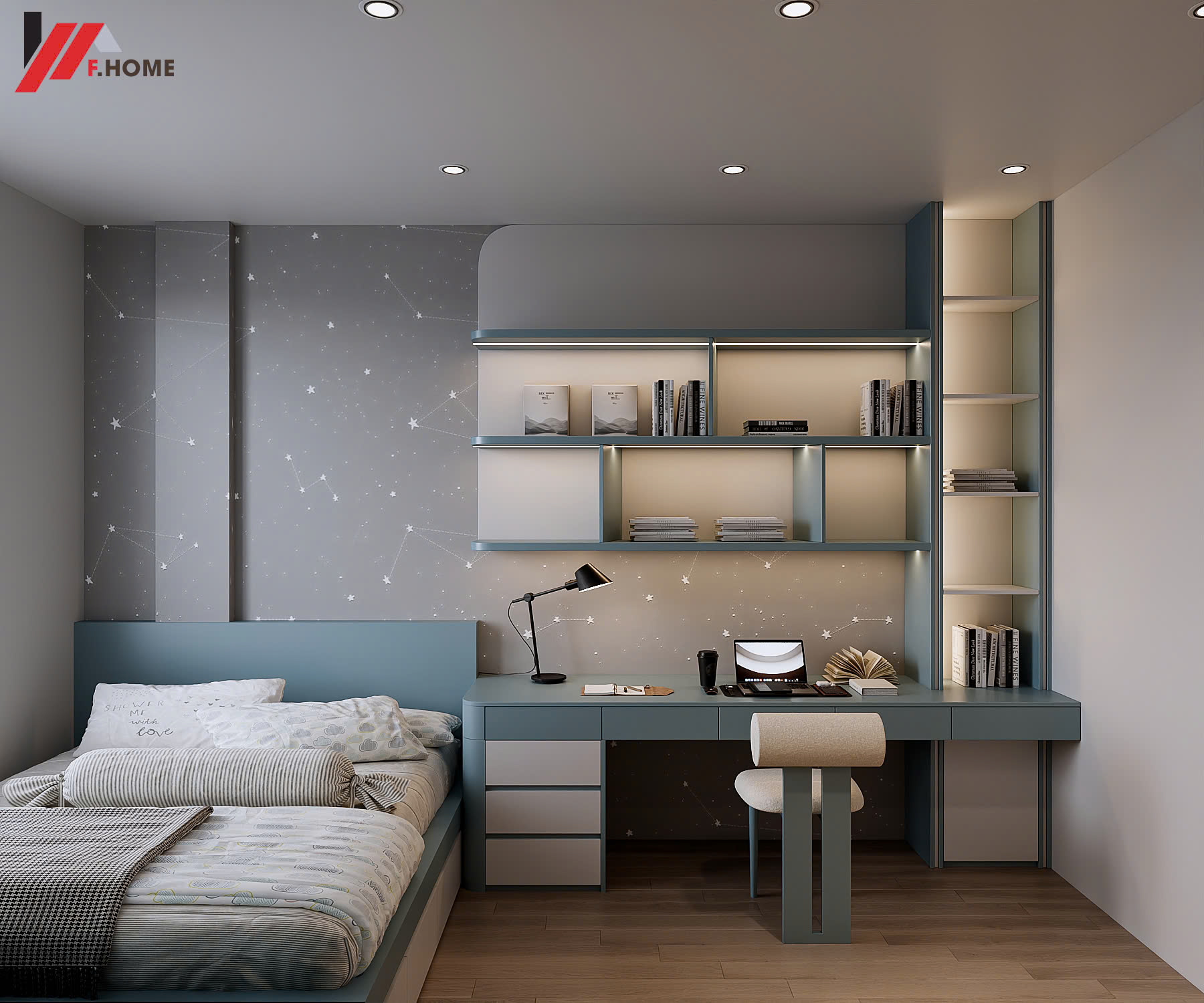 nha pho hien dai 2 tang 3 phong ngu o nghe an