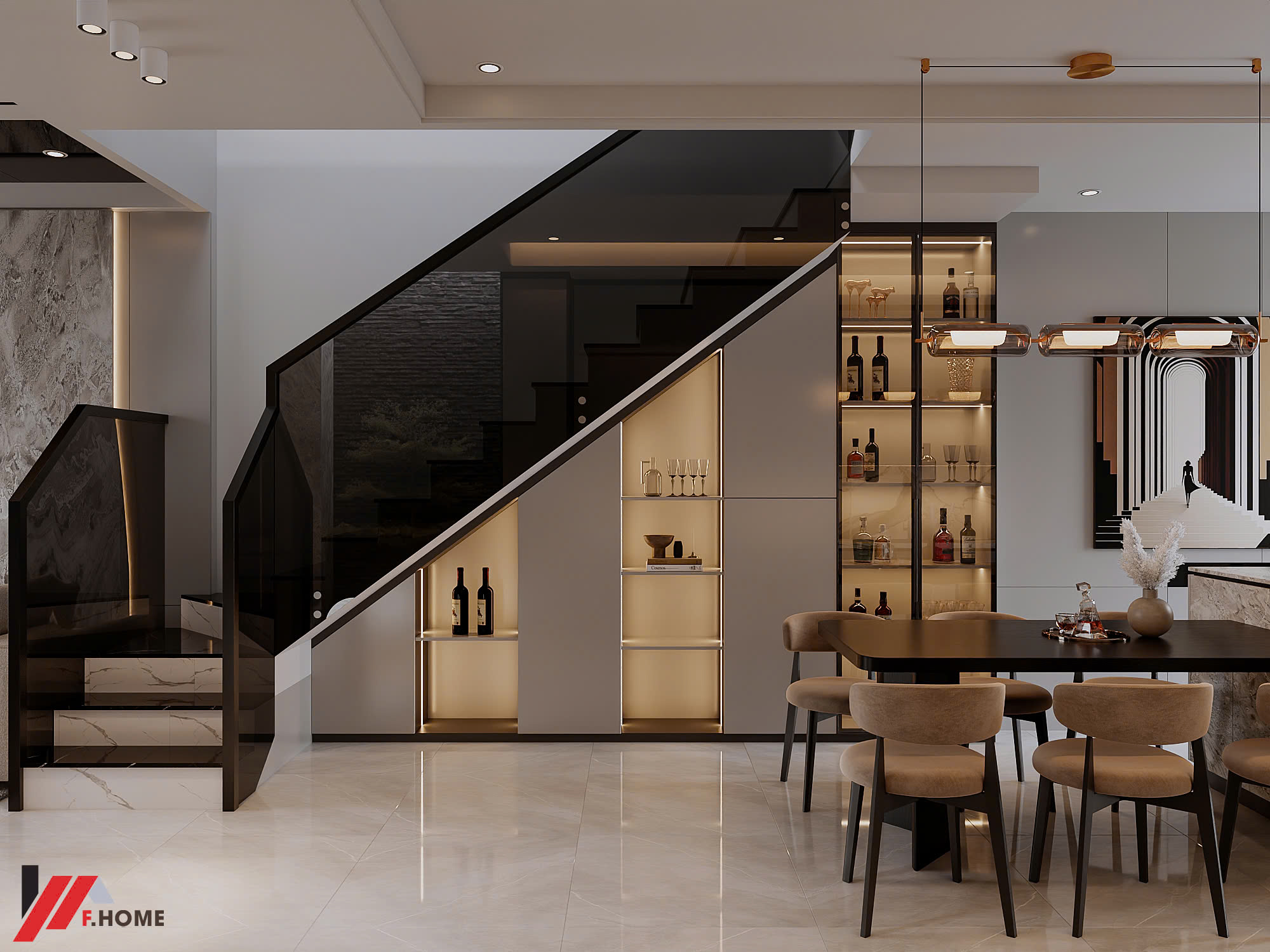 nha pho hien dai 2 tang 3 phong ngu o nghe an