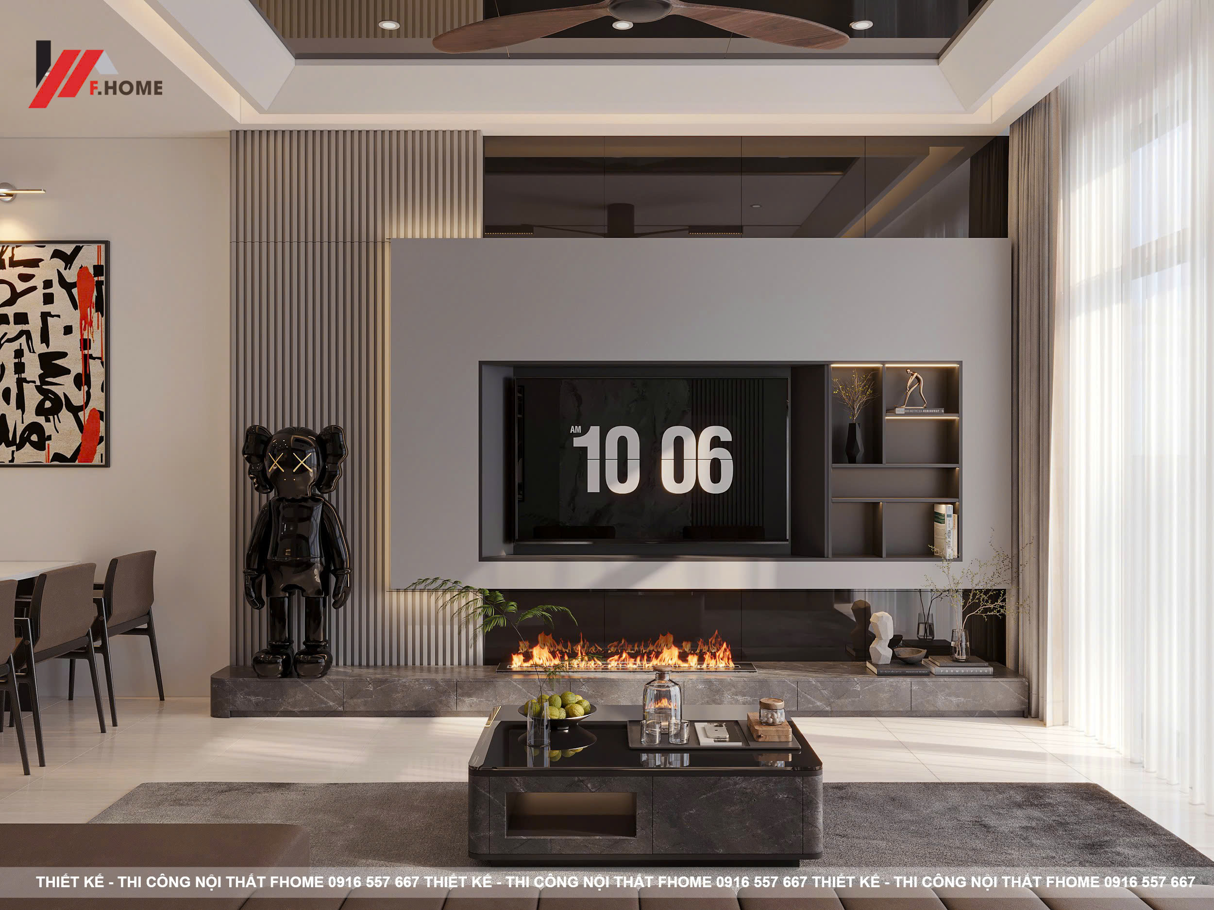 Nha pho hien dai 133m2 2 phòng ngủ