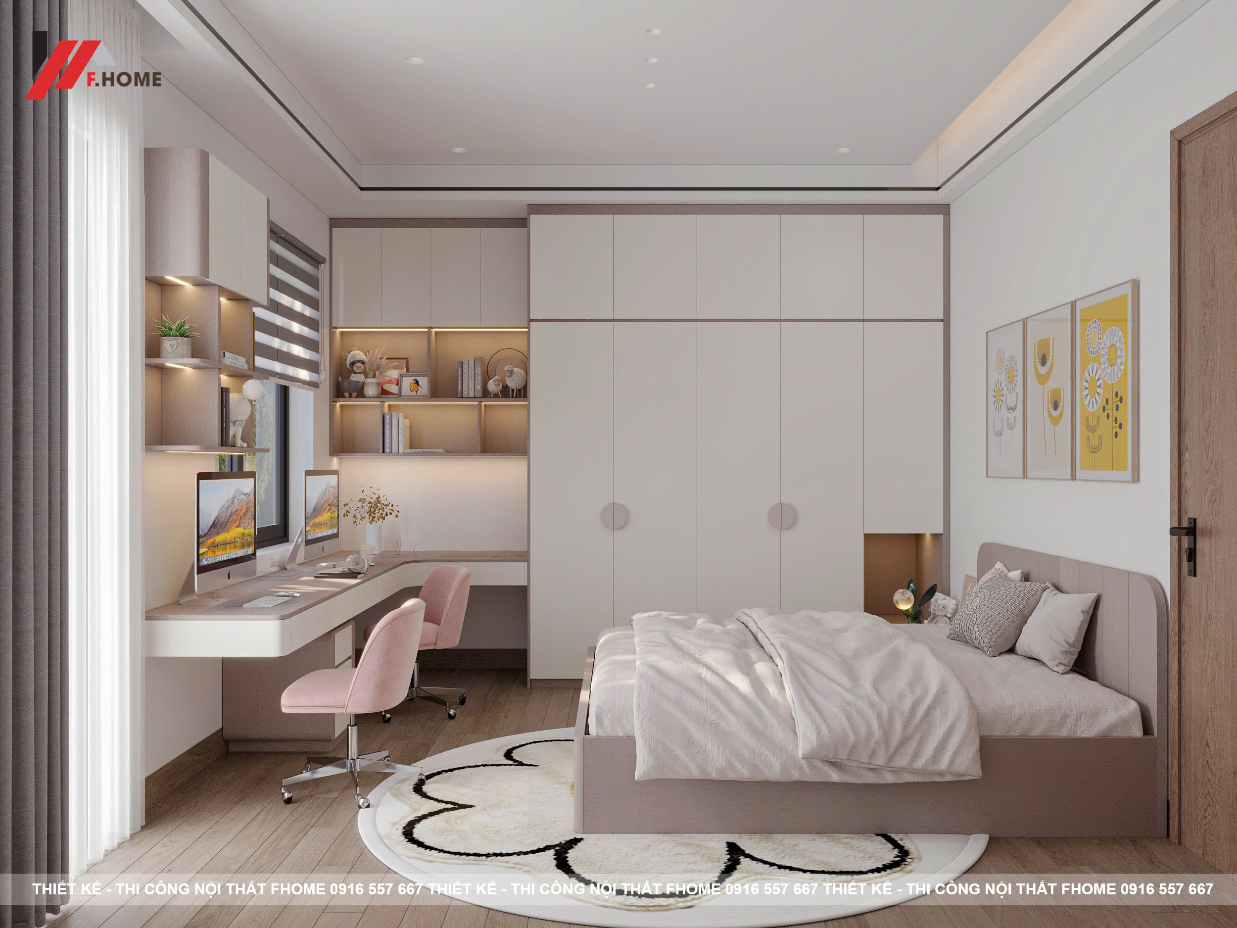 Nha pho hien dai 133m2 2 phòng ngủ