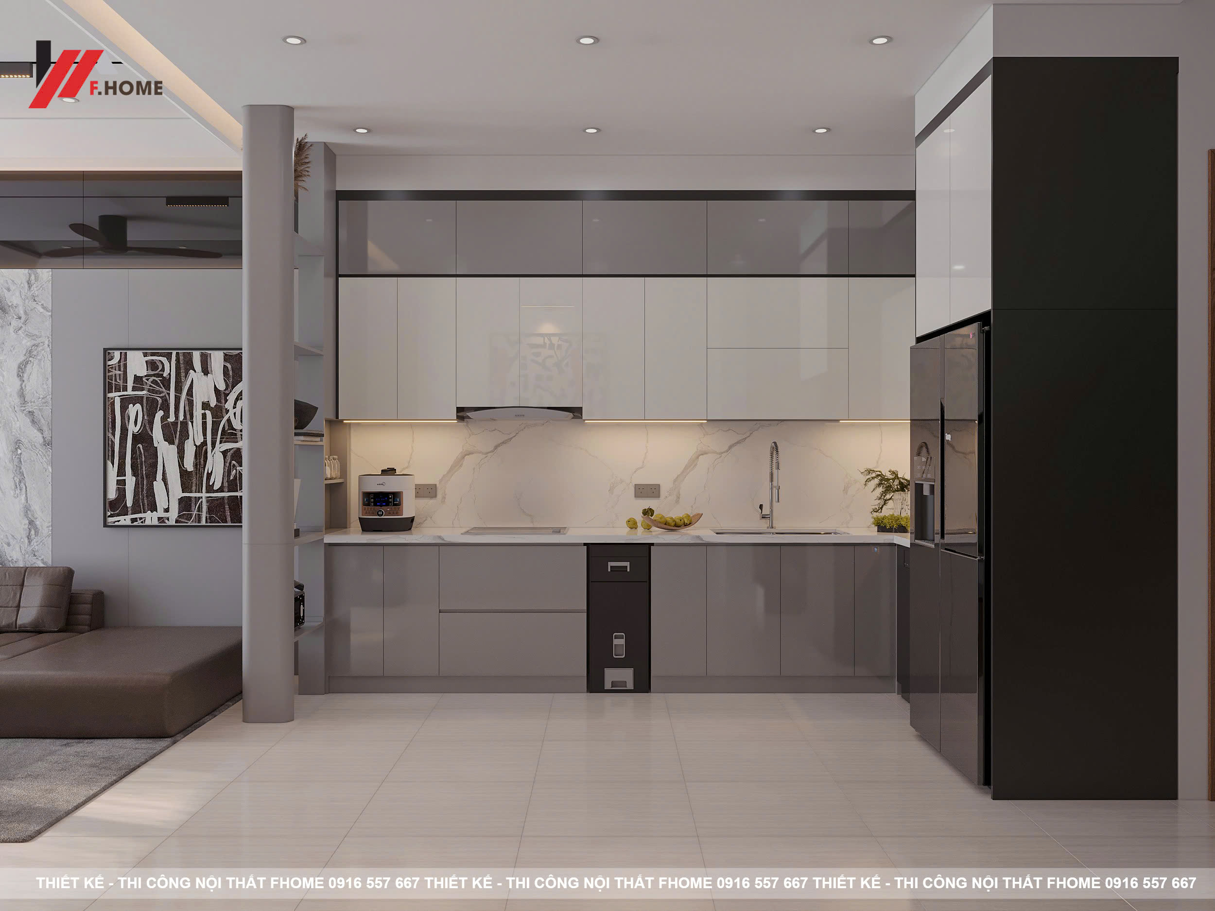 Nha pho hien dai 133m2 2 phòng ngủ