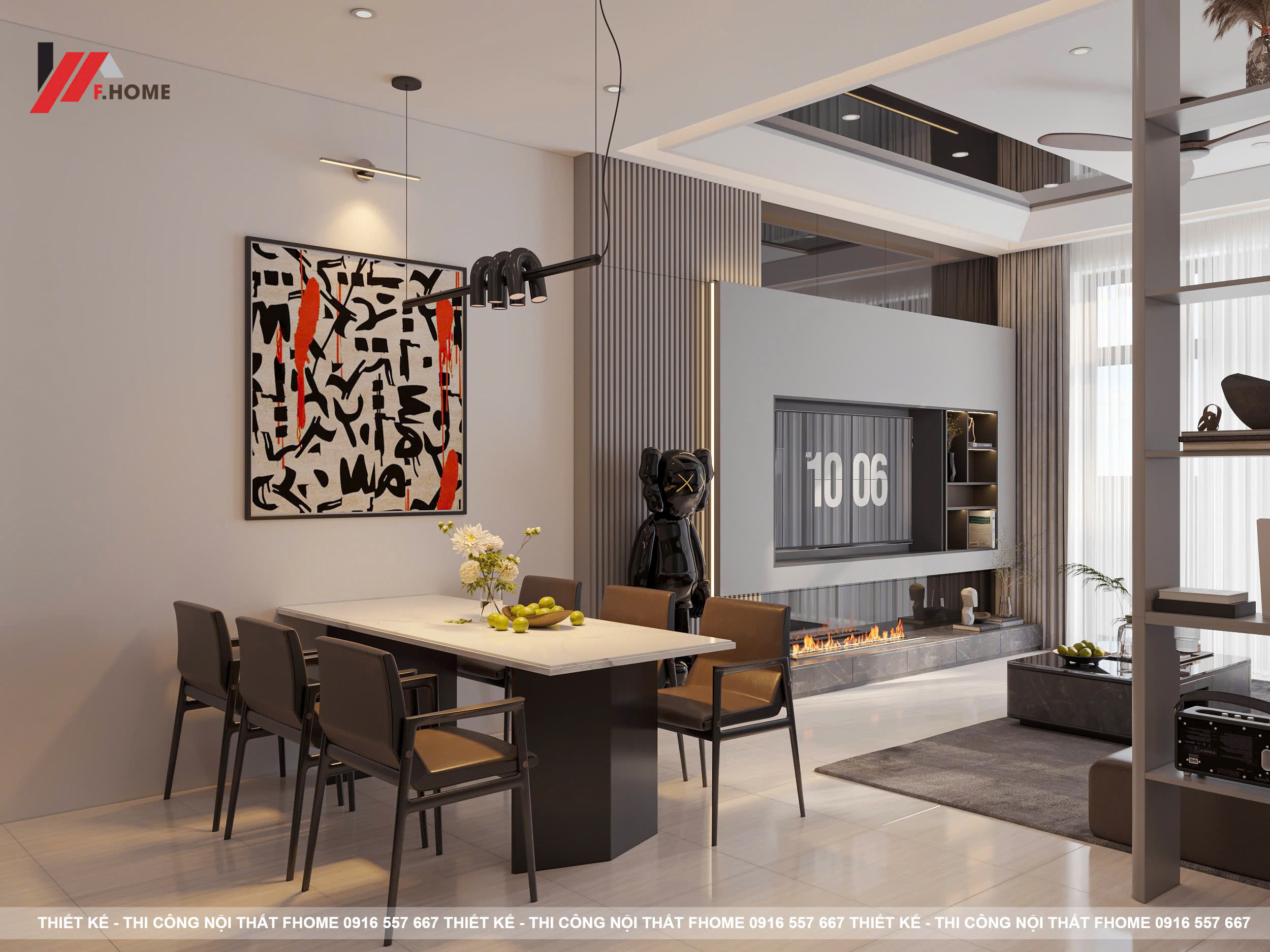 Nha pho hien dai 133m2 2 phòng ngủ