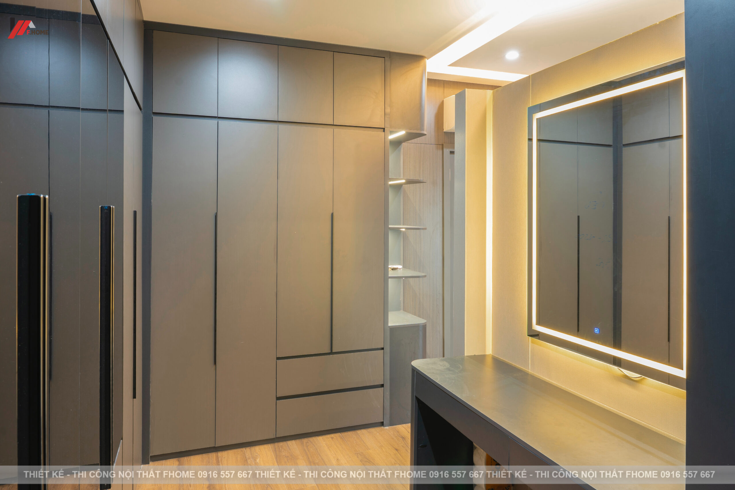 nội thất nhà phố hiện đại 3 tầng ở hà tĩnh