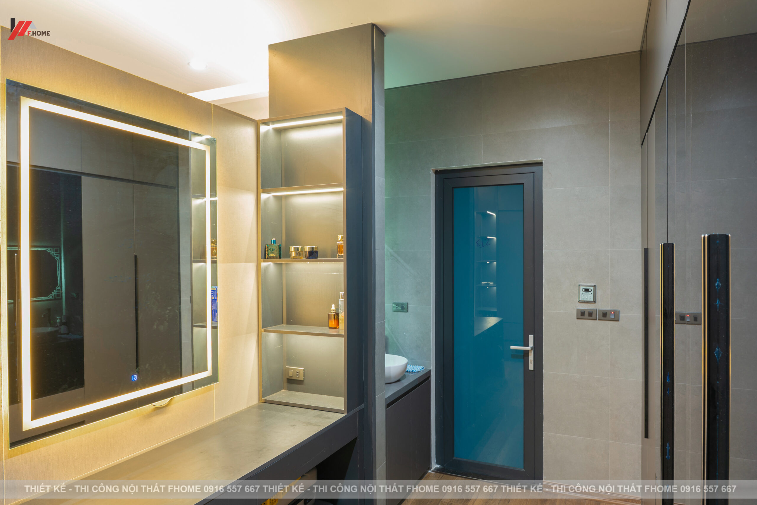 nội thất nhà phố hiện đại 3 tầng ở hà tĩnh