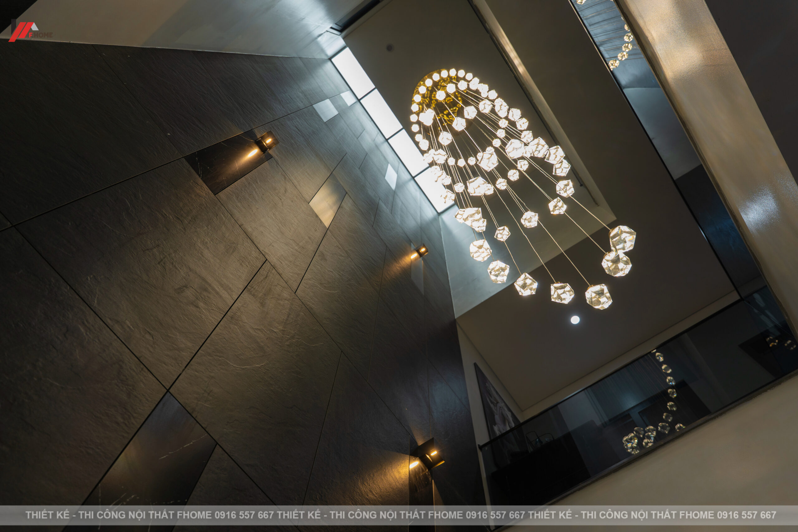 nội thất nhà phố hiện đại 3 tầng ở hà tĩnh